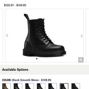 All Black Dr. Martens